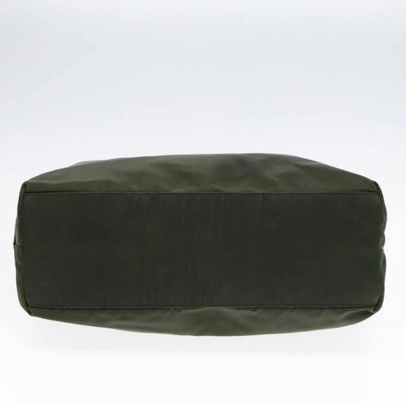 PRADA Hand Bag Nylon Green Clear Silver Auth 88240 - Picture 7 of 16